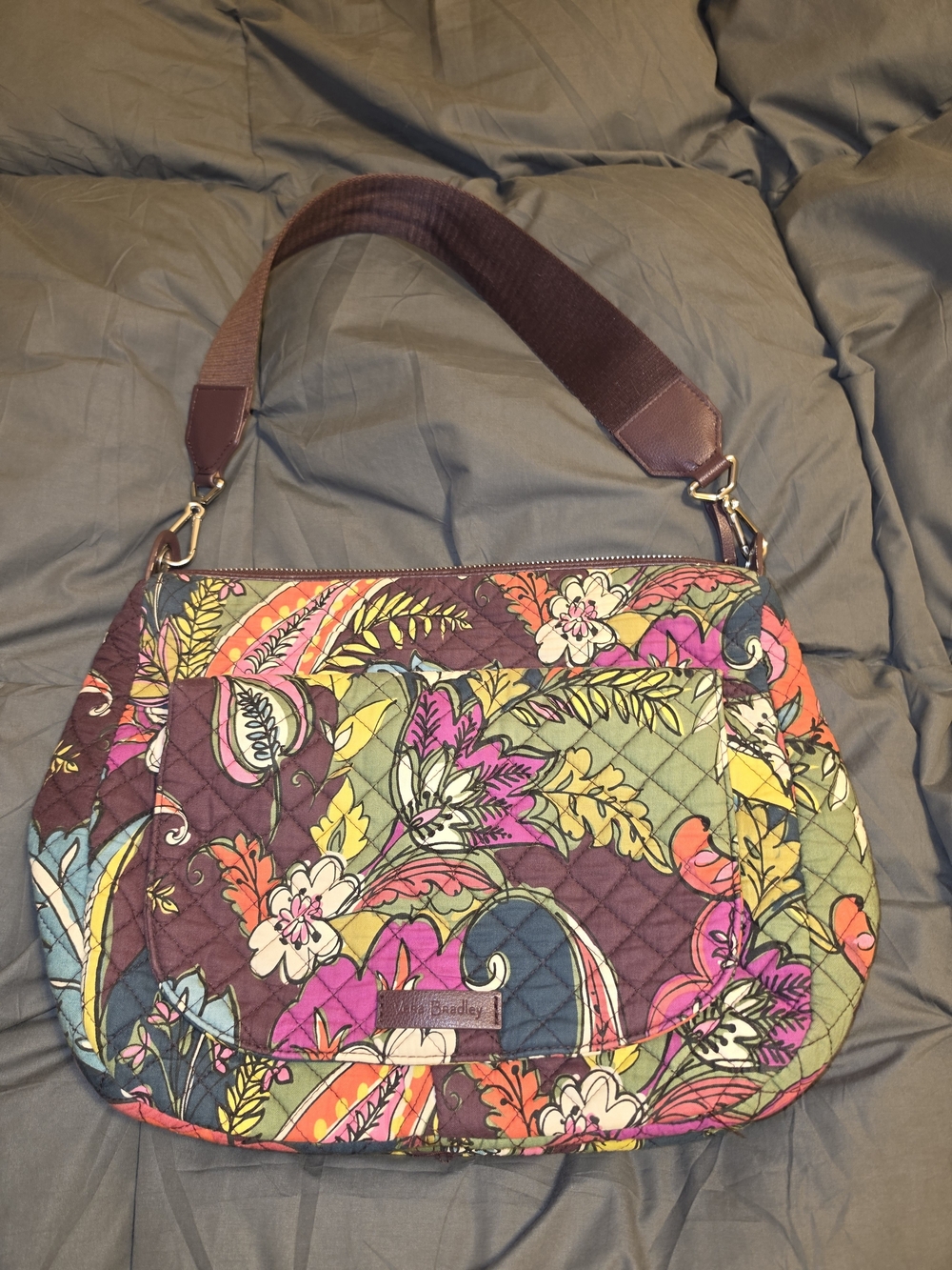Vera Bradley Carson Shoulder Bag In Autumn Leaves